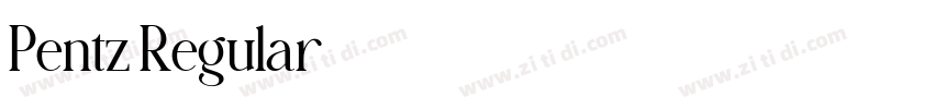 Pentz Regular字体转换 Pentz Regular字体转换
